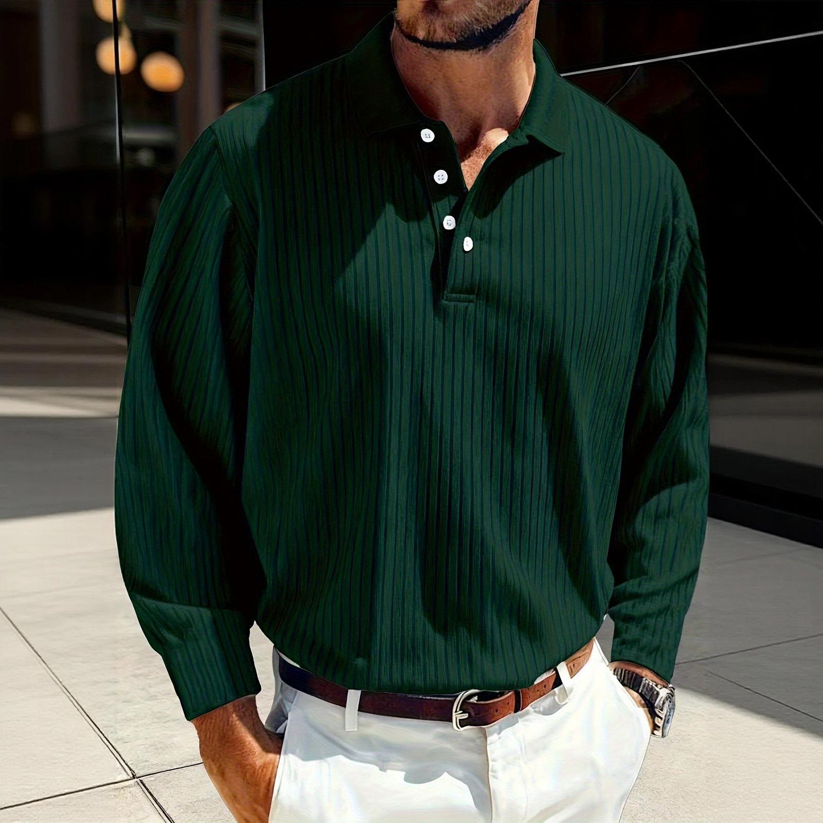 Мужские цветные топы с длинным рукавом Мужские повседневные модные топы с длинным рукавом M