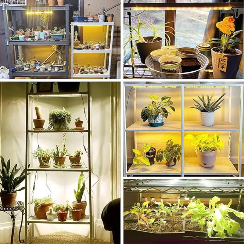 1 buc Roșu Albastru LED Lampă de Creștere Bandă Tub Plantă de Interior USB Spectru Complet Lampă Fito Dimmabilă Temporizator Răsaduri Vegs Floare Lampă