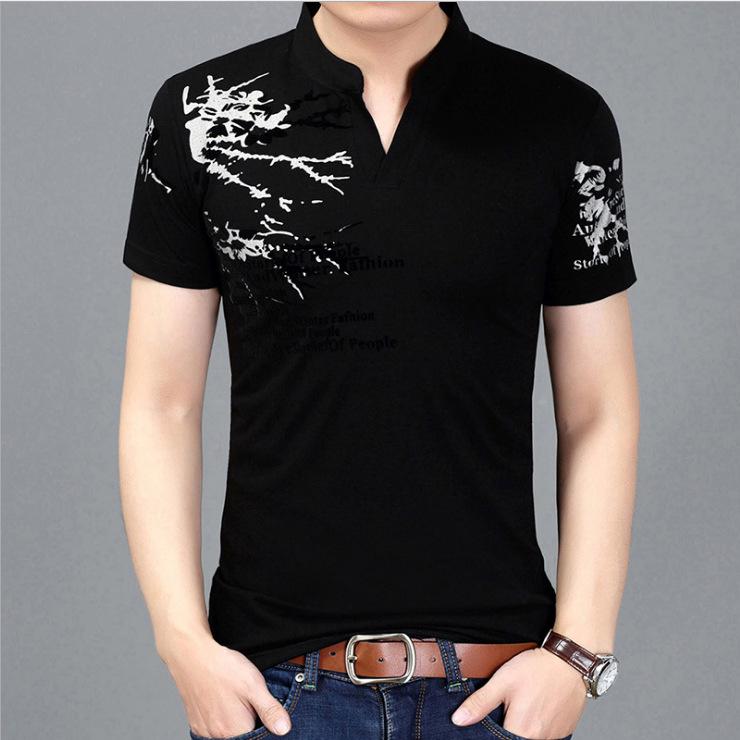 Men's Korean Style Plus Size Short Sleeve T-Shirt - Summer 2026 Edition