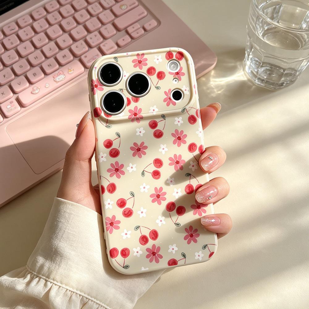 Cherry Xiaohua is suitable for anti-drop Apple 17max protective case niche iPhone16/17Pro mobile phone case new model