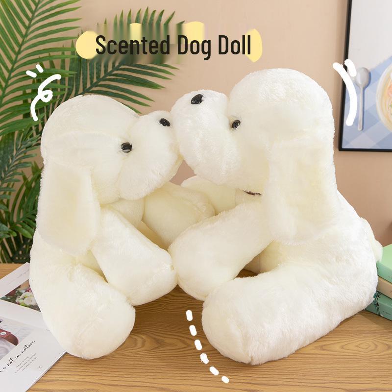 Plush Dog Toy for Kids, Small Dog Doll, Girls' Birthday Gift, Car Seat Decoration