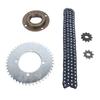 44T Rear Sprocket T8F Gear Chain Set Toothless Flywheel Chain Sprocket Kit  Mini Motorcycle
