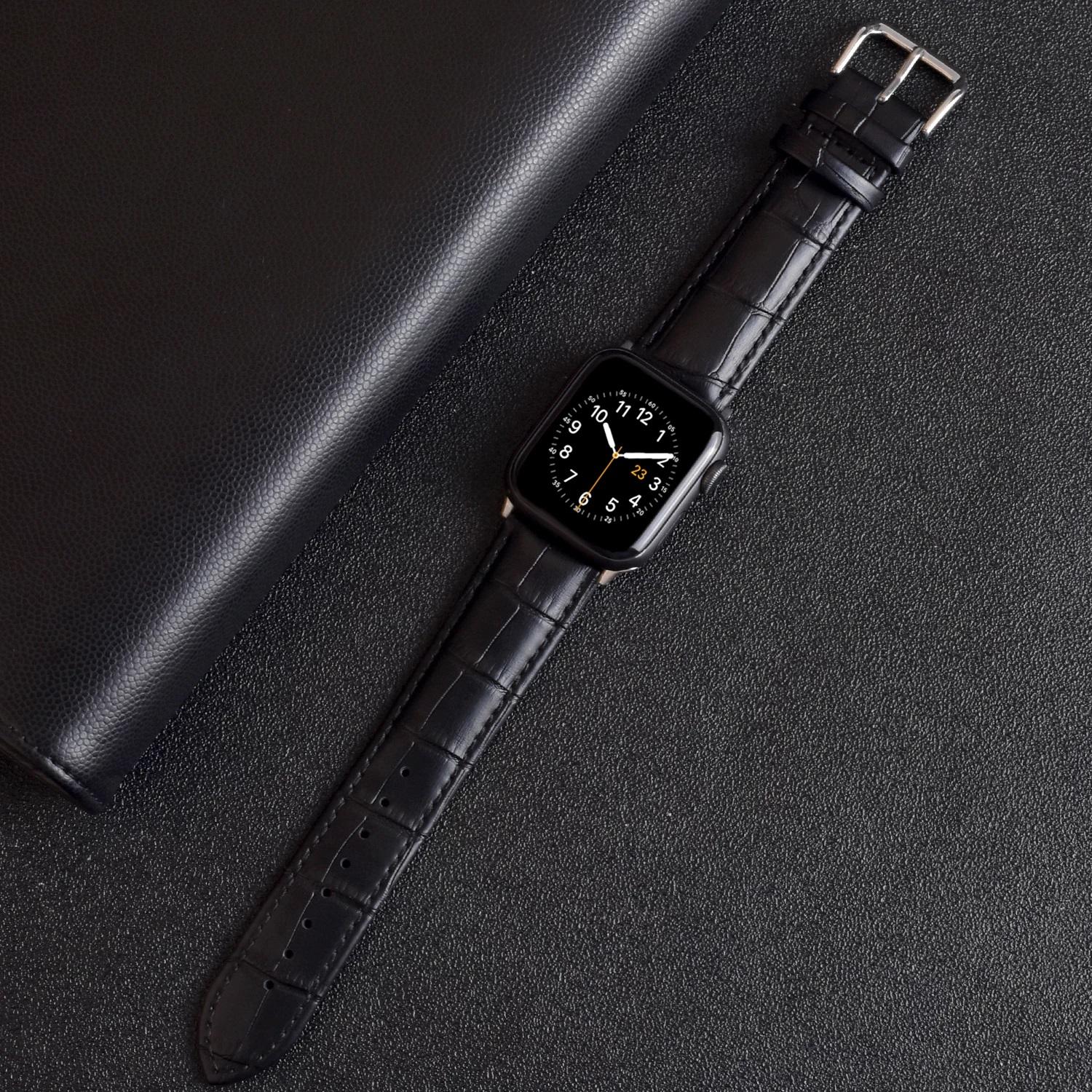 

Кожаный ремешок для Apple Wacth-ремешок для часов из натуральной кожи для iWatch Series Ultra/8/7/6/5/4/3/2/1/SE/SE2022 49 мм 45 мм 44 мм 42 мм 41 мм 40 мм 38 мм 42/44/45/49mm черный оливковый