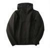 Men's Outdoor Leisure Hooded Sports Waterproof Charge Stone Plus Fleece Windproof Hooded Coat