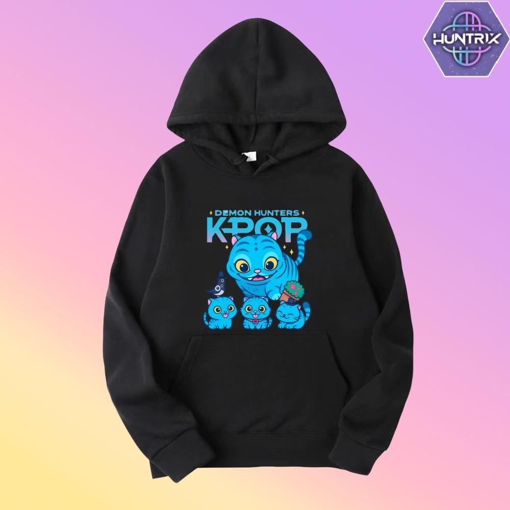 Toddler Girl Clothes KPop Demon Hunters Fashion Hoodie Men's Women's Sweater K-Pop Casual Style Kids New Cartoon Sweatshirt