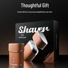 Portable Waterproof Electric Shaver with Leather Case - Men's Gift Set