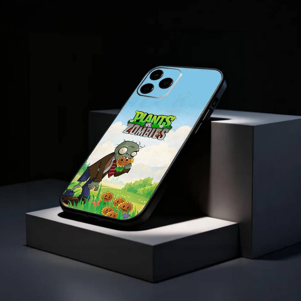 Game P-Plants VS Z-Zombies Phone Case Silicone Soft For IPhone 17 16 15 14 13 12 11 X XR Plus Pro Max Plus