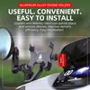 Motorcycle Phone Holder Aluminum Alloy Motorcycle Phone Mount 360 Degree Rotation Cell Phone Holder Fits All Phones 2.4-3.7inch