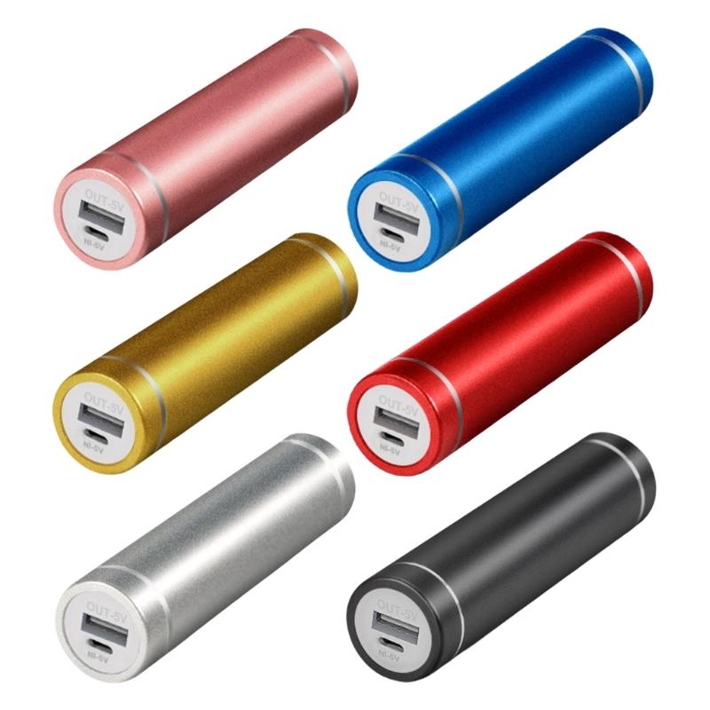 Rechargeable Battery Bank Cylindrical Housing Spring Loaded Terminals Not Tool Assembly 5000mAh Capacity Compatible 18650 21700