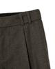 Sinkia Turn-Up Detail Belted Herringbone Trousers Taupe Grey