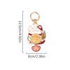 Maneki Neko Car Keychain Lucky Cat Car Backpack Keyring Best Friend Charms Pendant Couple Gift Keychain