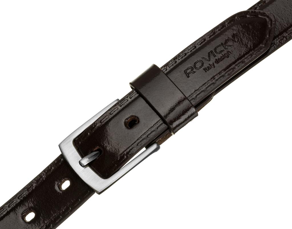 M LEATHER BELT WAS PLW-R-11 115 BROWN