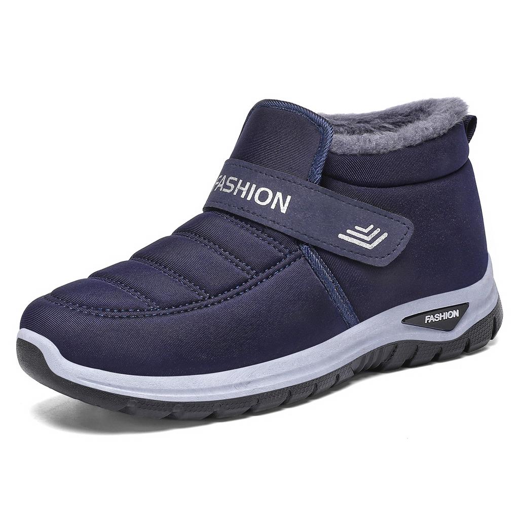 Men's shoes cotton shoes men's one-pedal warm walking shoes piled thickened casual shoes cold-proof outdoor snow boots