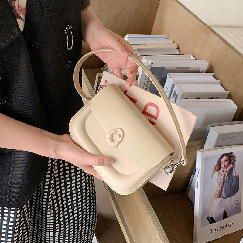 

Micocah Универсальная свежая рабочая одежда с одним плечом Маленькая квадратная сумка Smoky Rain Apricot