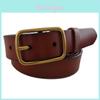 Style Pure Leather Belt For Women With Metal Pin Buckle For Jeans And Pants