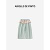 French Arielle De Pinto Girls' Denim Pants Spring and Autumn Casual Pants Lace Long Pants Korean Style Straight Pants