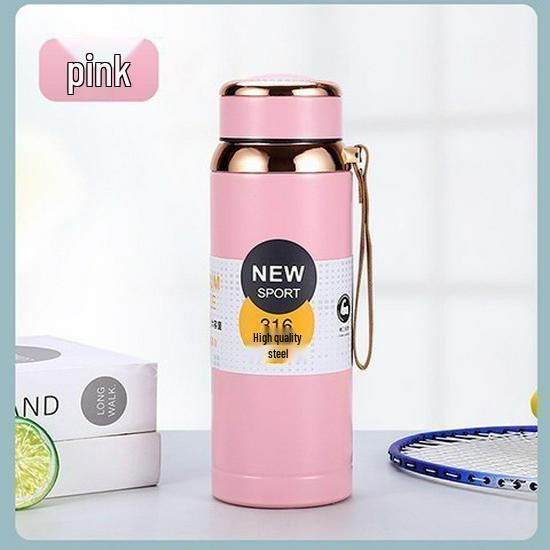 316 Stainless Steel Insulated Water Bottle - Large Capacity Star Design, Portable for Men & Women, Perfect for Tea & Outdoor Sports