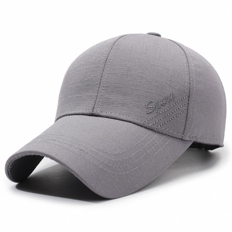 Spring Summer Hat Men's Outdoor Baseball Cap Long Brim Middle-Aged Cap Sunshade Fishing Cap