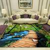 Forest Natural Landscape Carpet Floor Mat Home Decoration Living Room Luxury Lake Non-Slip Bedroom Bedside Table Area Carpets