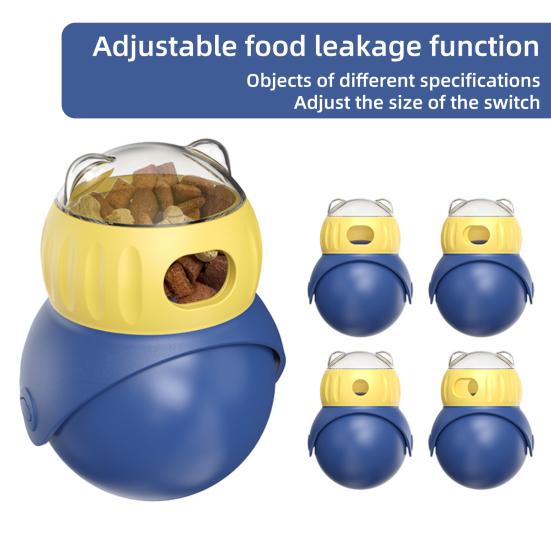 Cat Treat Dispenser Toy Large Capacity Transparent Design Detachable Easy To Clean Cat Interactive Toy Food Dispenser Treat Toy