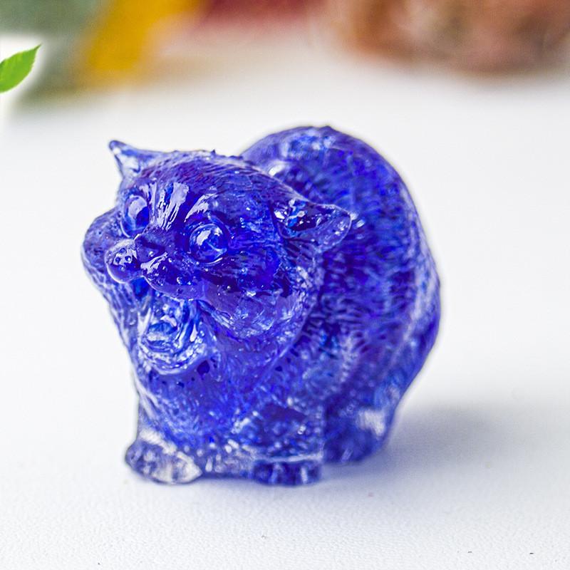 Crystal Resin Animal Decor With Agate Stones For Home Office Desk Art Gift For Friends