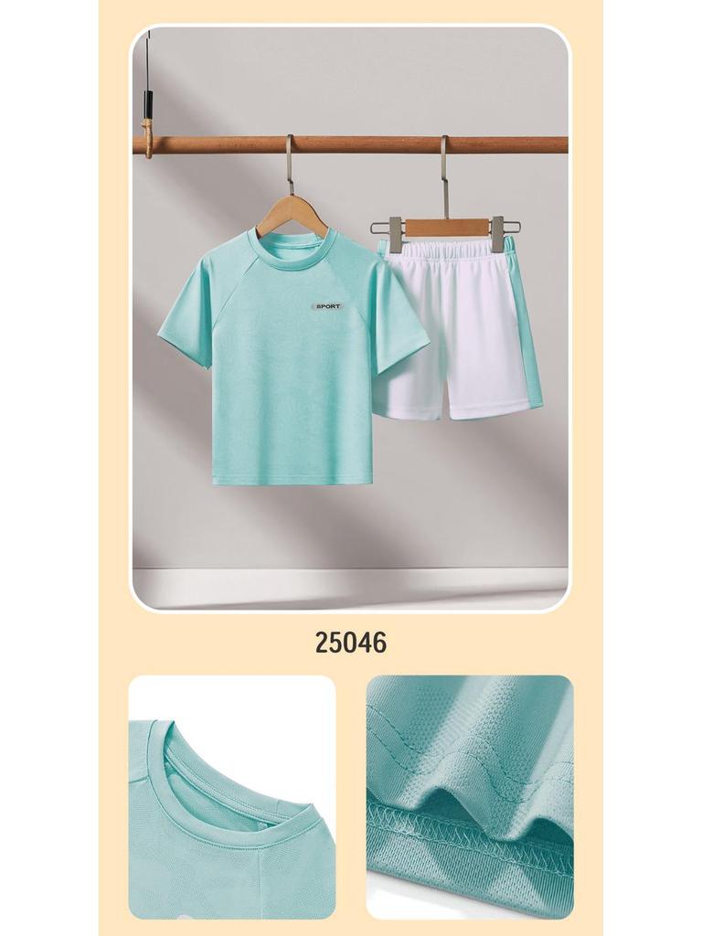 Boys' Ice-Touch Quick-Dry Sports Suit, Ages 2-5.