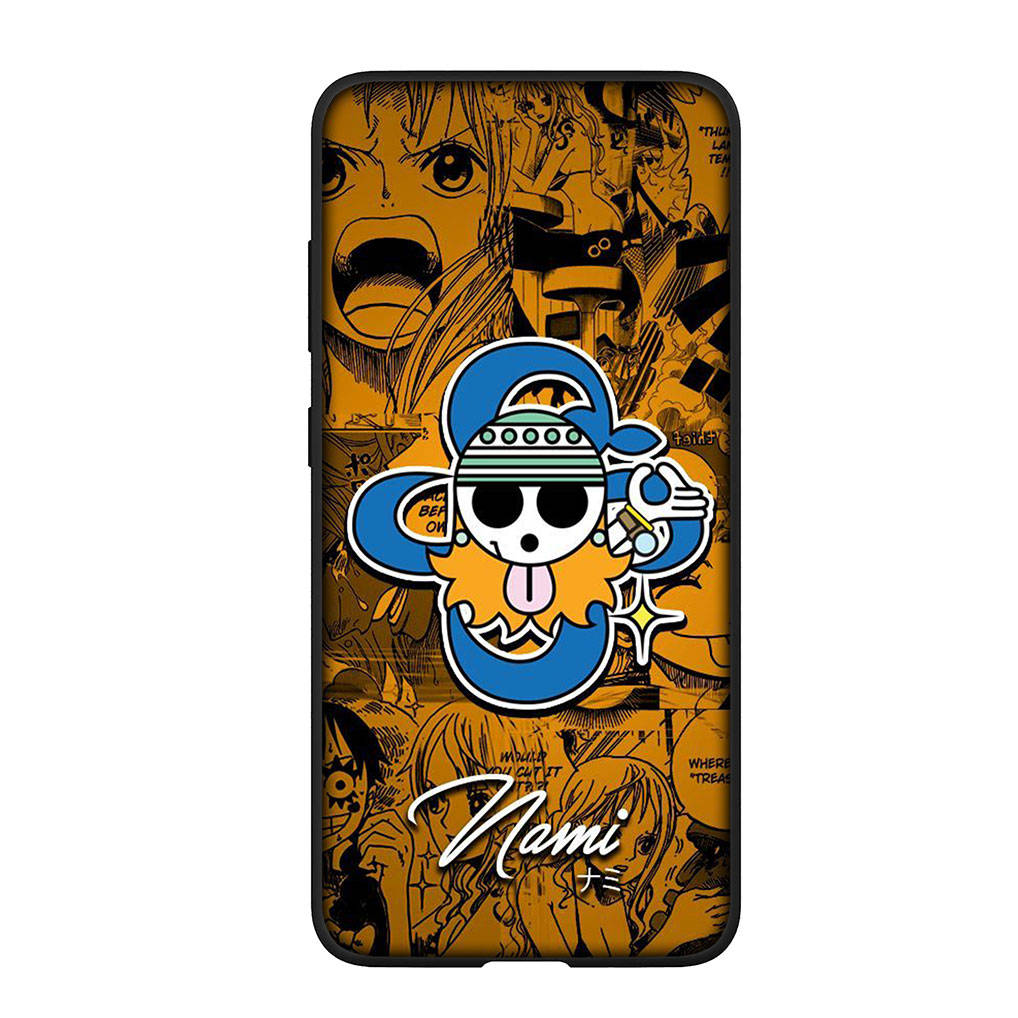 For Samsung Galaxy S24 S23 iPhone 16 15 14 Xiaomi Redmi Note 13 12 11 10Plus 9 Pro Max X XR Phone Case Lovely Nami One Piece Luffy OPPO Huawei Cover