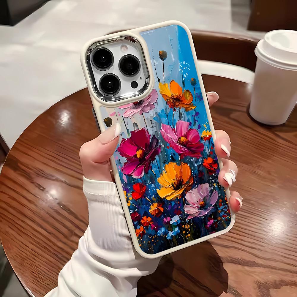 Red Flowers Case for IPhone 16 15 14 13 12 11 Pro Max X XS Max XR 7 8 Plus Case Cover Funda