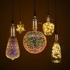3D LED Light Bulb E27 4W Vintage Star Fireworks Design 85V-265V Christmas Party Night Decor Ambinet Lamp Ampoule for Lighting