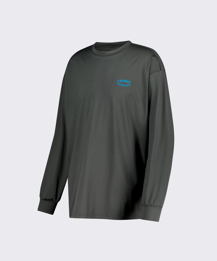 Leijibi Dry-Cooling Oversized Top Long Sleeve Rash Guard M Dark Gray