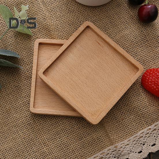 Cup Coaster Non Slip Versatile Wooden Beverage Drinking Coffee Coaster Kitchen Supply