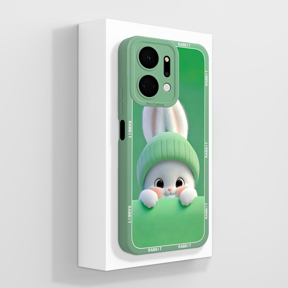 Für Honor X7 X7A X7C X7D X70 Hülle Anime Faule Katze Funda Für Honor X 7 Weiche Flüssigsilikon Handy-Rückseite Vollschutzhülle