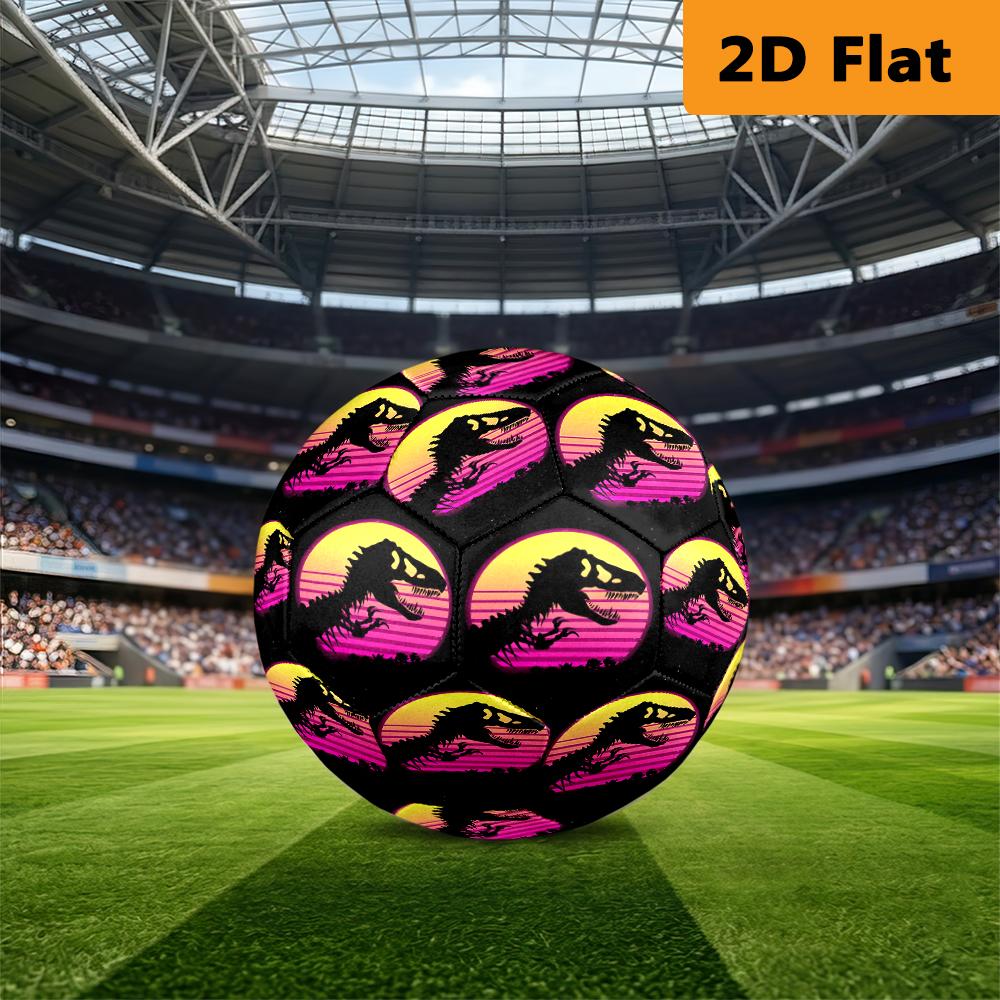 Retro Synthwave Dinosaur Sunset Football Suitable For Both Training And Competition Suitable For Training Competition And Indoor And Outdoor Sports