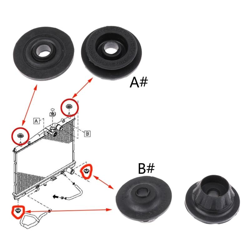 Upper Radiator Rubber Mount For T30 T31 S35 Support Bushing Bush Bracket Holder