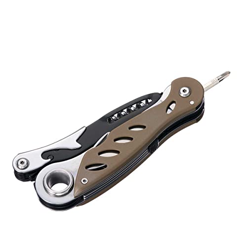LOGOS PRO Multi-Tool 15 (84330311), Silber, Ideal für Katastrophenvorsorge und Camping, 15 Arten, Edelstahl