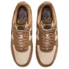 Nike Air Force 1 Leather Cushioning Low Top Skateboard Shoes Unisex Brown IO9803-200