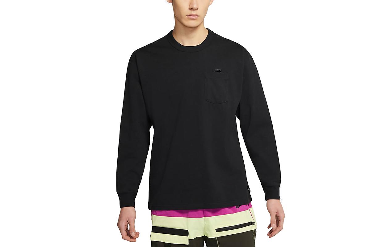 

Nike T Shirts Men s Black Crew Neck Moderate Straight Fit DD3875-010 S