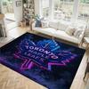Toronto Maple Leafs Design Crystal Velvet Carpet Cozy Non?Slip Printed Rug For Bedroom Living Room Entrance