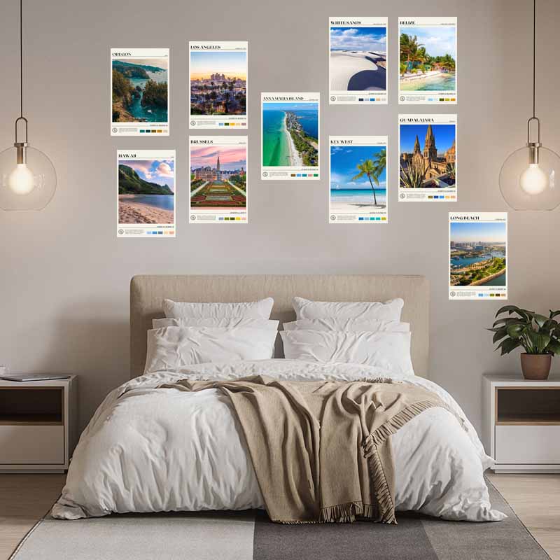 10/30 stk Byfotografi Veggcollage-sett Landskap Postkort Romdekor Estetisk Soverom Hjemmedekorasjon Kunst for Tenåringsjenter