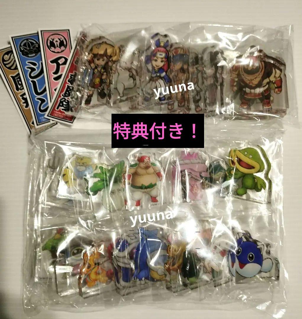 

[USED] Shiren the Wanderer Exhibition Acrylic Figure Acrylic Stand Furai 6 Full Complete Set Bonus