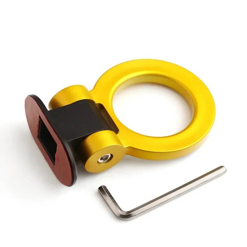 ABS Car Styling Trailer Hooks Sticker Decoration Car Auto Rear Front Trailer Simulation Racing Ring Vehicle Towing Hook