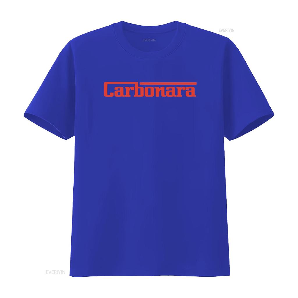 Carbonara T Shirt Pasta Spaghetti Foodie Funny Food  vintage Washed Stylish Stretched streetwear Versatile homme graphic Casual