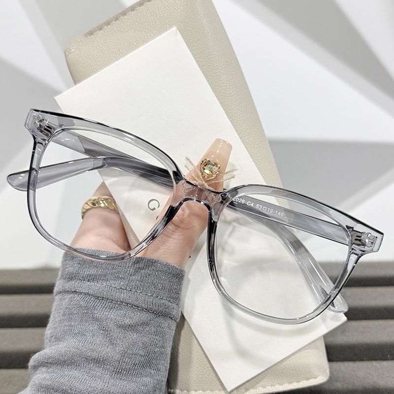 Fashion Women Square Glasses Luxury Big Frame Anti Blue Light Computer Glasses Vintage Black Men Prescription Eyeglasses UV400