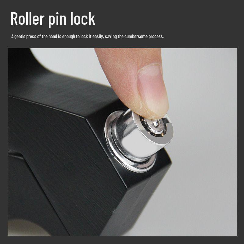 Universal Anti-Theft Motorcycle Handlebar & Throttle Lock with Alarm