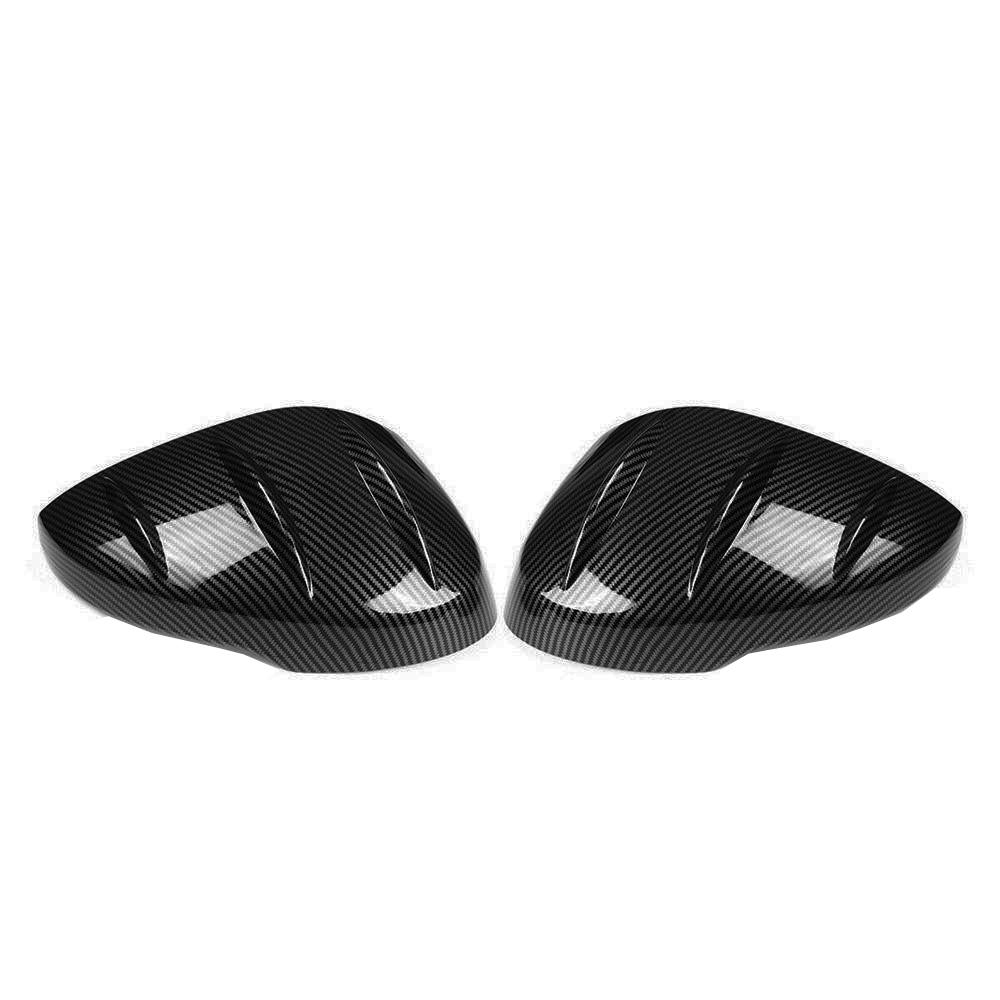 2PCS Replacement Rearview Side Mirror Covers Cap Fit For Honda Civic 11th - Rearview Mirror Cover Black Carbon Fiber