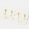 New Arrivals Open Run Raindrop Oval Silver Earrings Pearl Cubic