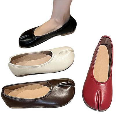 Jaapani stiilis Tabi Ninja kingad Naistele Mugavad nahast lamedad kingad Split sõrgatsvarbtega mokassiinid Femme Mary Jeans Moccasins Daamide Ballerina kingad