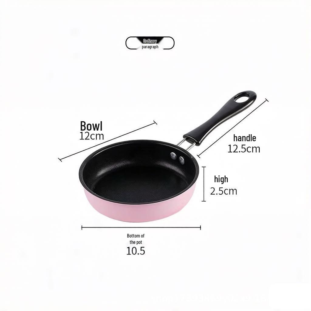 Mini Pink Non-Stick Frying Pan for Pancakes & Small Steaks, Compatible with Induction Cooktops & Gas Stoves