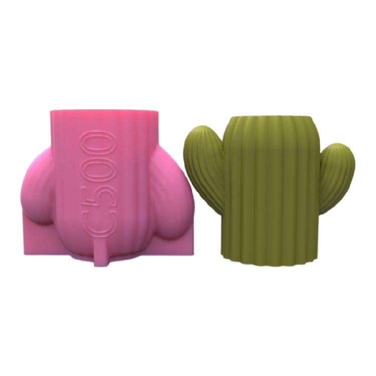 

Cactus Shape Pen Holder Pot Mold Succulent Planter Silicone Mold for DIY Decor 1