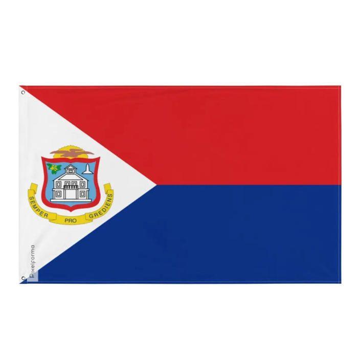 Drapeau - Saint-Martin - 90 x 150 cm - Polyester - Recto/verso - Œillets en fer
